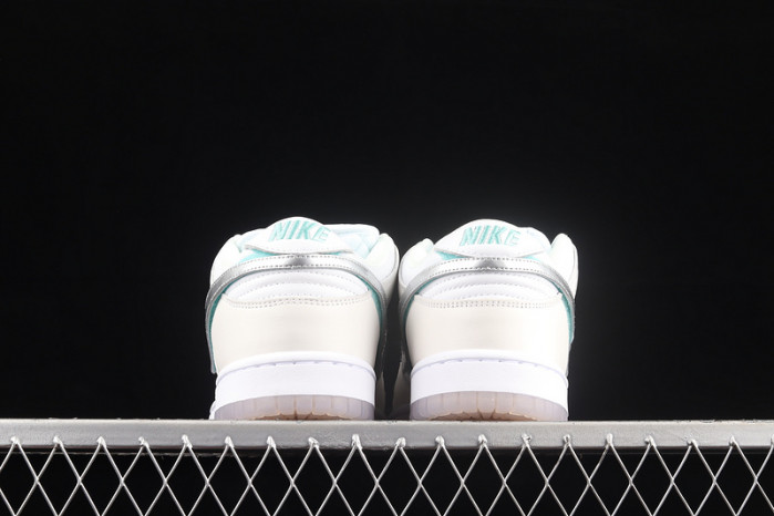 nike sb dunk low diamond S*pply co white diamond bv1310-100