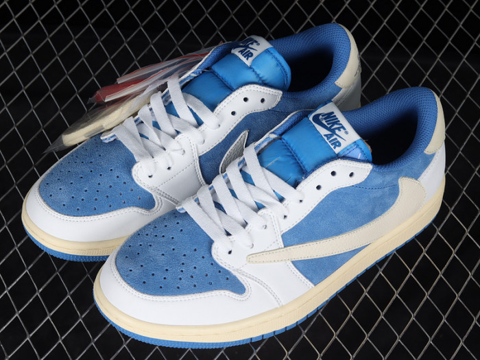 fragment x travis scott x air jordan 1 low white blue barb sail cq4277-212
