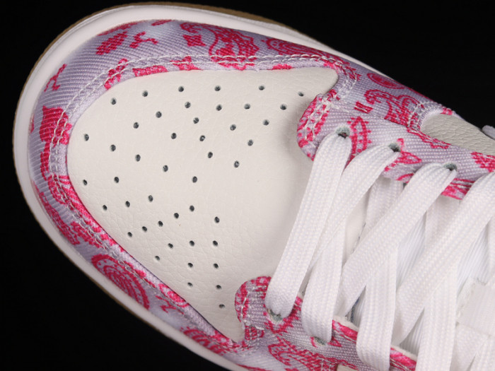 nike sb dunk low white rose red gum ct5053-061