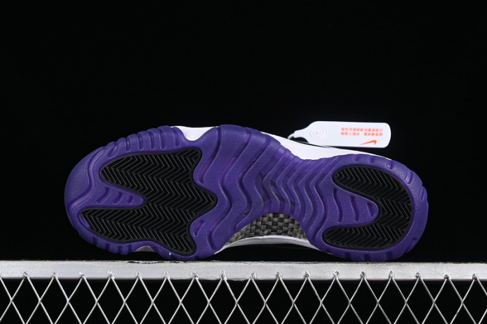 air jordan 11 retro white/black/purple ct8812-999