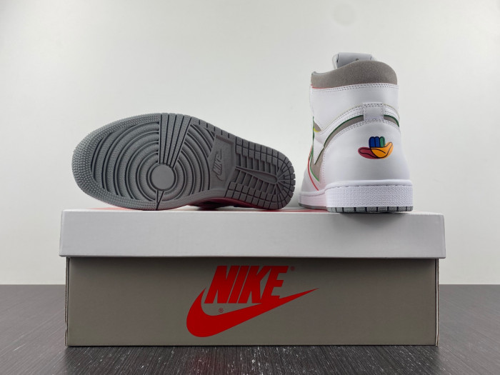 daniel arsham x air jordan 1 high white sneakers