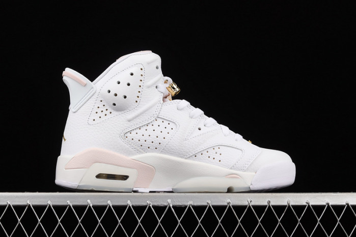air jordan 6 retro gold hoops dh9696-100