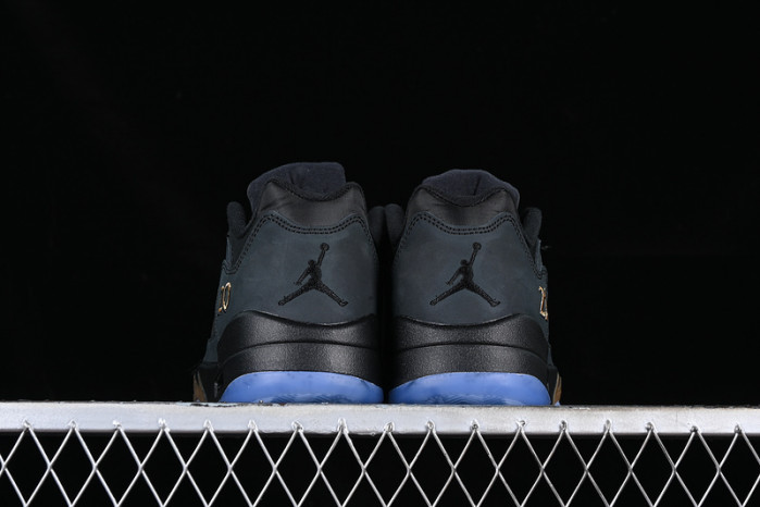 air jordan 5 retro low wings class of 2020-21 black/metallic gold dj1094-001