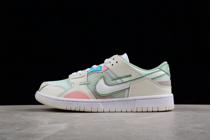 nike dunk low scrap grey haze phantom - dm0802-001