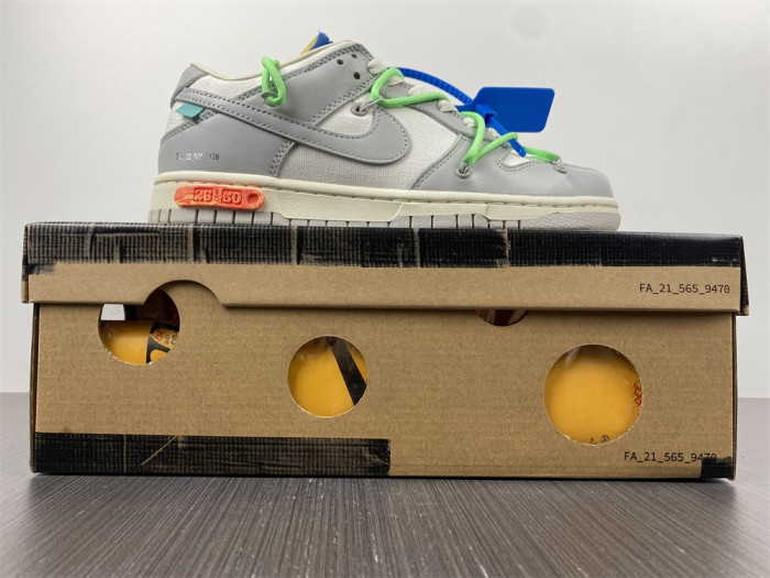 nike dunk low ofw lot 26 of 50 dm1602-116