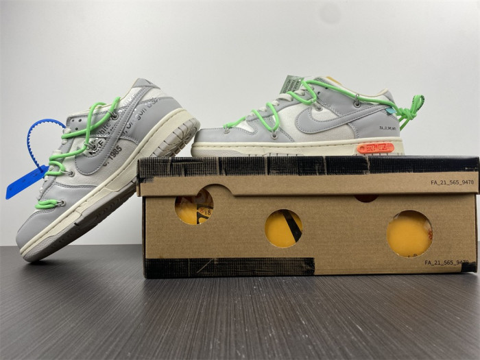 nike dunk low ofw lot 26 of 50 dm1602-116