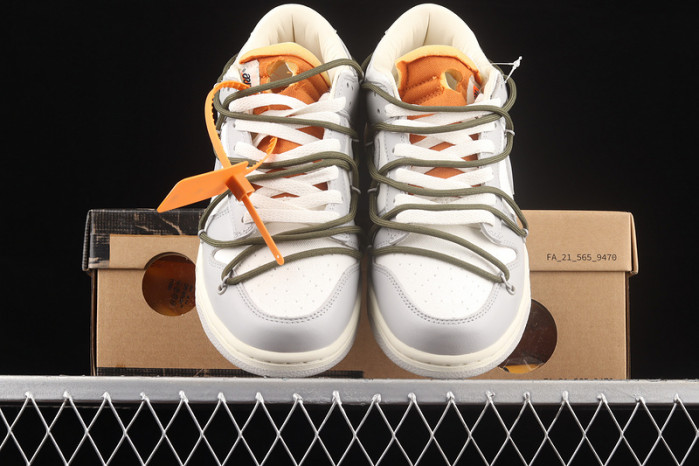 nike dunk low ofw lot 22 of 50 dm1602-124