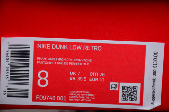 nike dunk low ironstone fd9746-001
