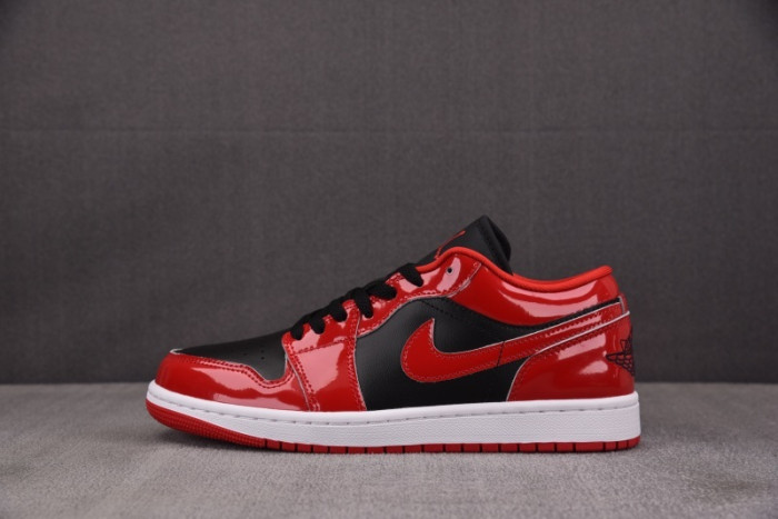 Air Jordan 1 Low SE Patent Varsity Red Black HV4089-006
