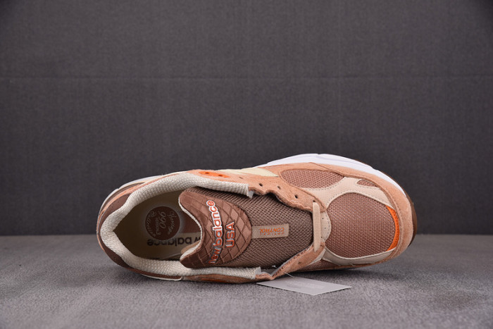 new balance 99ov3 miusa size orange cream m990sz3