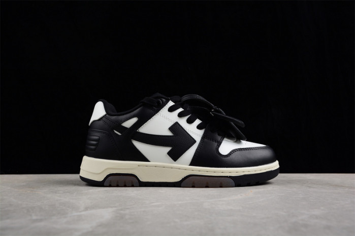 ofw out of office low-top leather sneakers